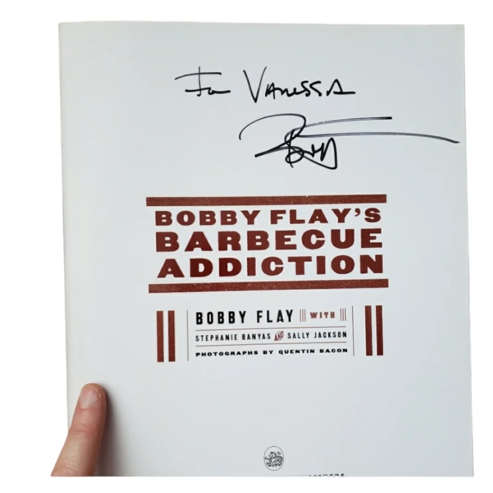 Signed Bobby Flay BBQ Addiction Cookbook